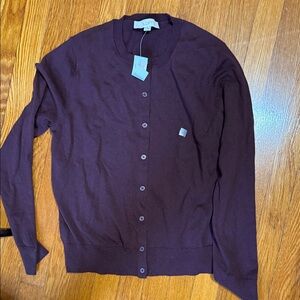 LOFT women’s  Deep Purple Cardigan Sweater